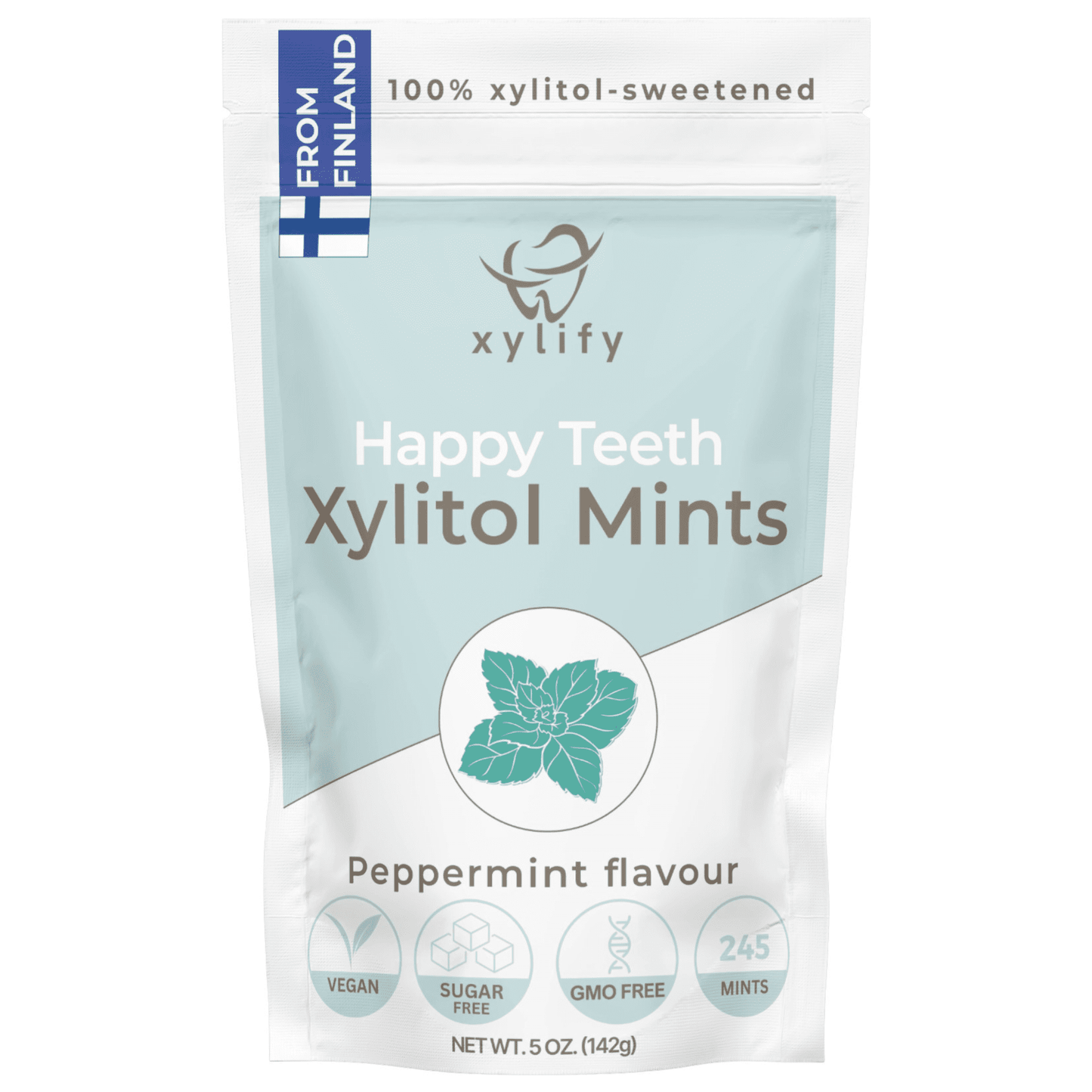 Happy Teeth Oral Care Xylitol Mints - Peppermint