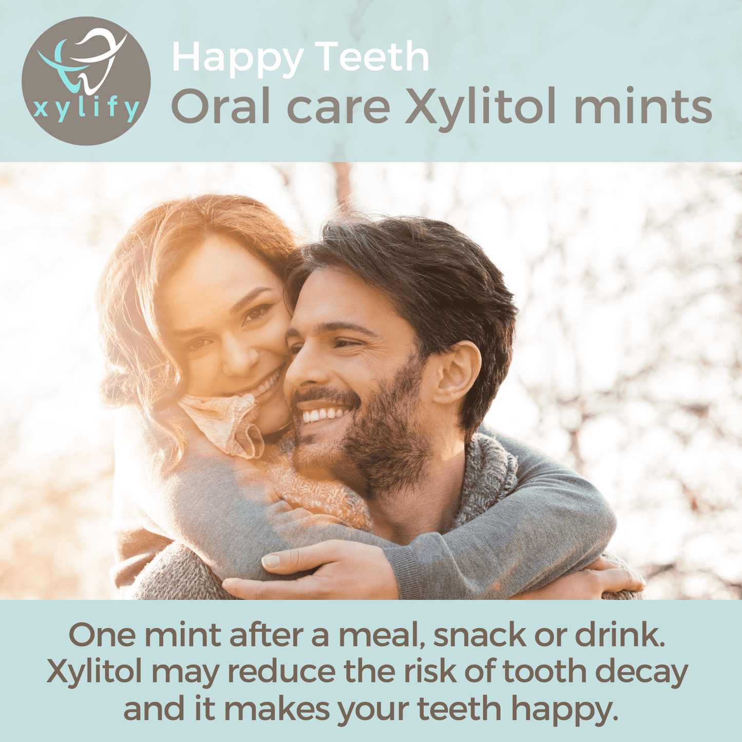 Happy Teeth Oral Care Xylitol Mints - Peppermint