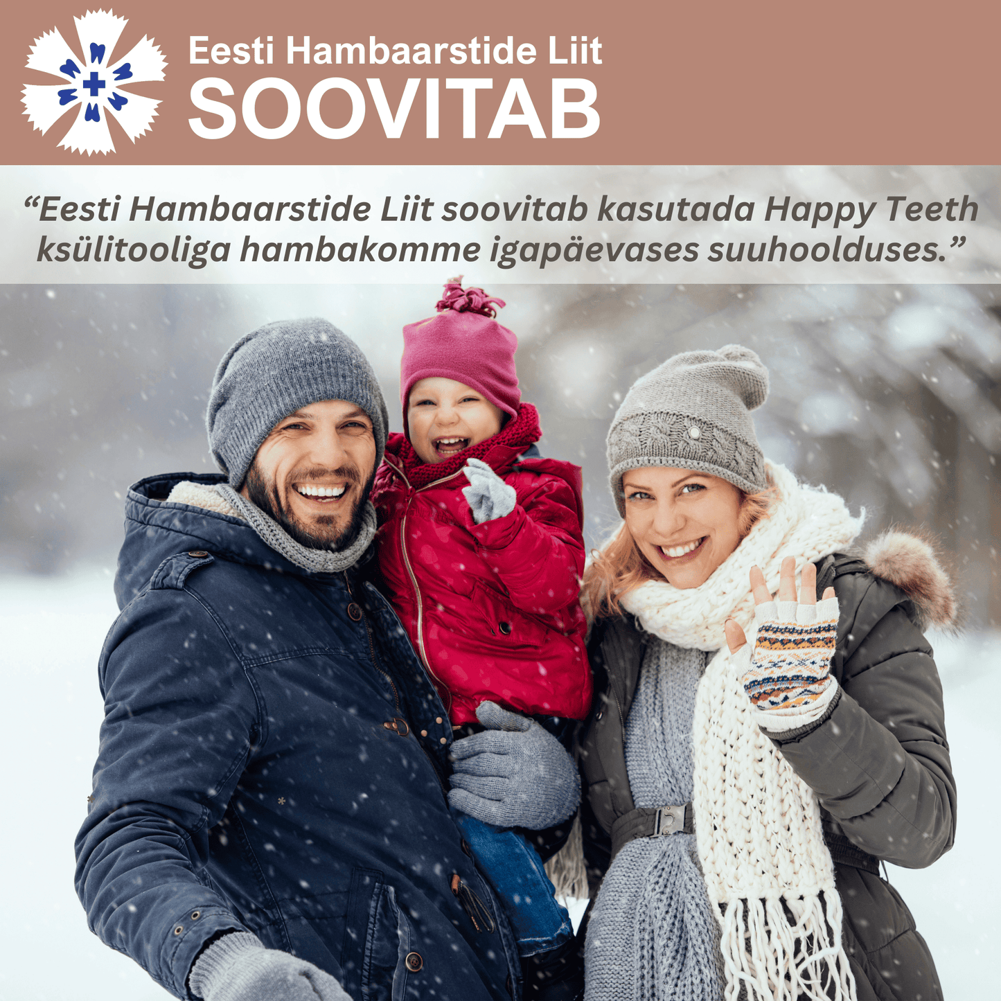 Happy Teeth ksülitooli ja erütritooliga hambakommid - Šokolaad 100g /160tk