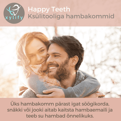 Happy Teeth ksülitooliga hambakommid - Šoko-Münt 100g / 165tk